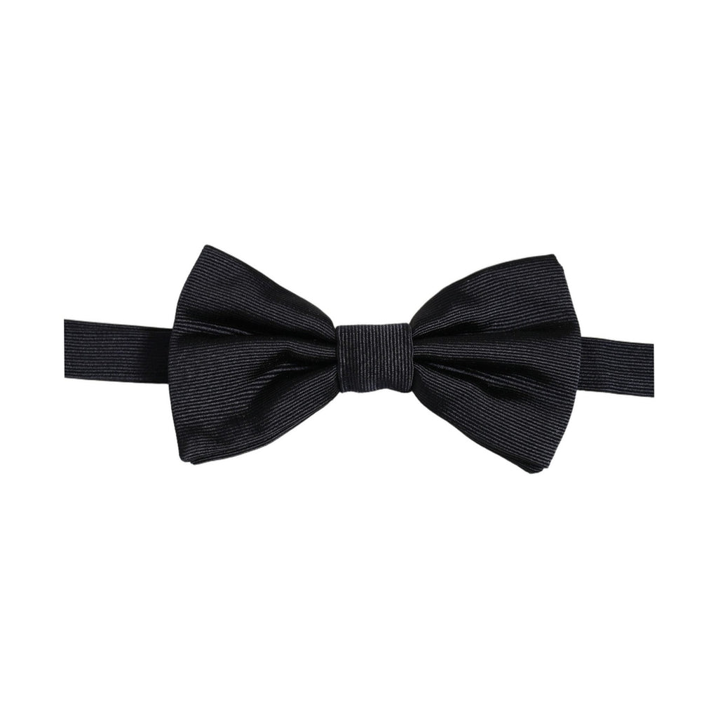 Dolce & Gabbana Men Black 100% Silk Adjustable Neck Papillon Bow Tie