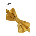Dolce & Gabbana Men Yellow 100% Silk Adjustable Neck Papillon Bow Tie