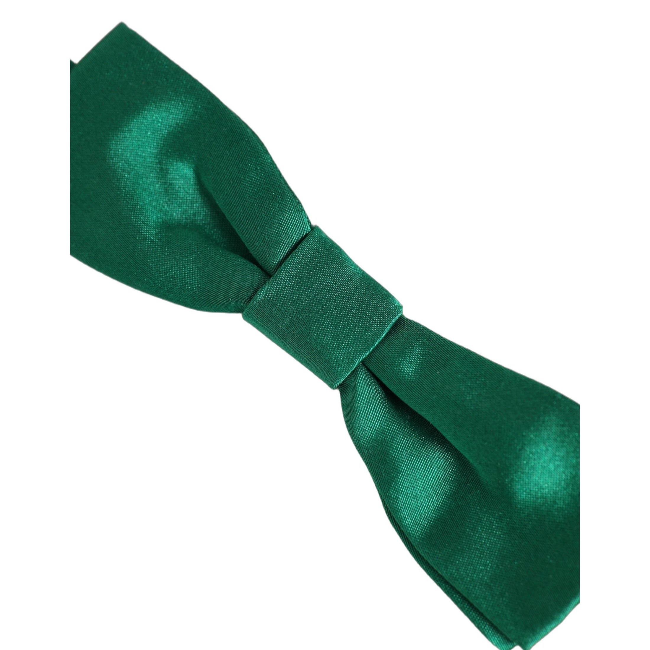 Dolce & Gabbana Men Green 100% Silk Adjustable Neck Papillon Bow Tie