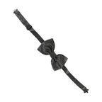 Dolce & Gabbana Men Metallic Black Silk Adjustable Neck Papillon Bow Tie