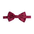 Dolce & Gabbana Men Burgundy Silk Adjustable Neck Papillon Bow Tie