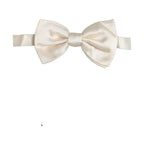 Dolce & Gabbana Men White 100% Silk Adjustable Neck Papillon Bow Tie