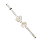 Dolce & Gabbana Men White 100% Silk Adjustable Neck Papillon Bow Tie