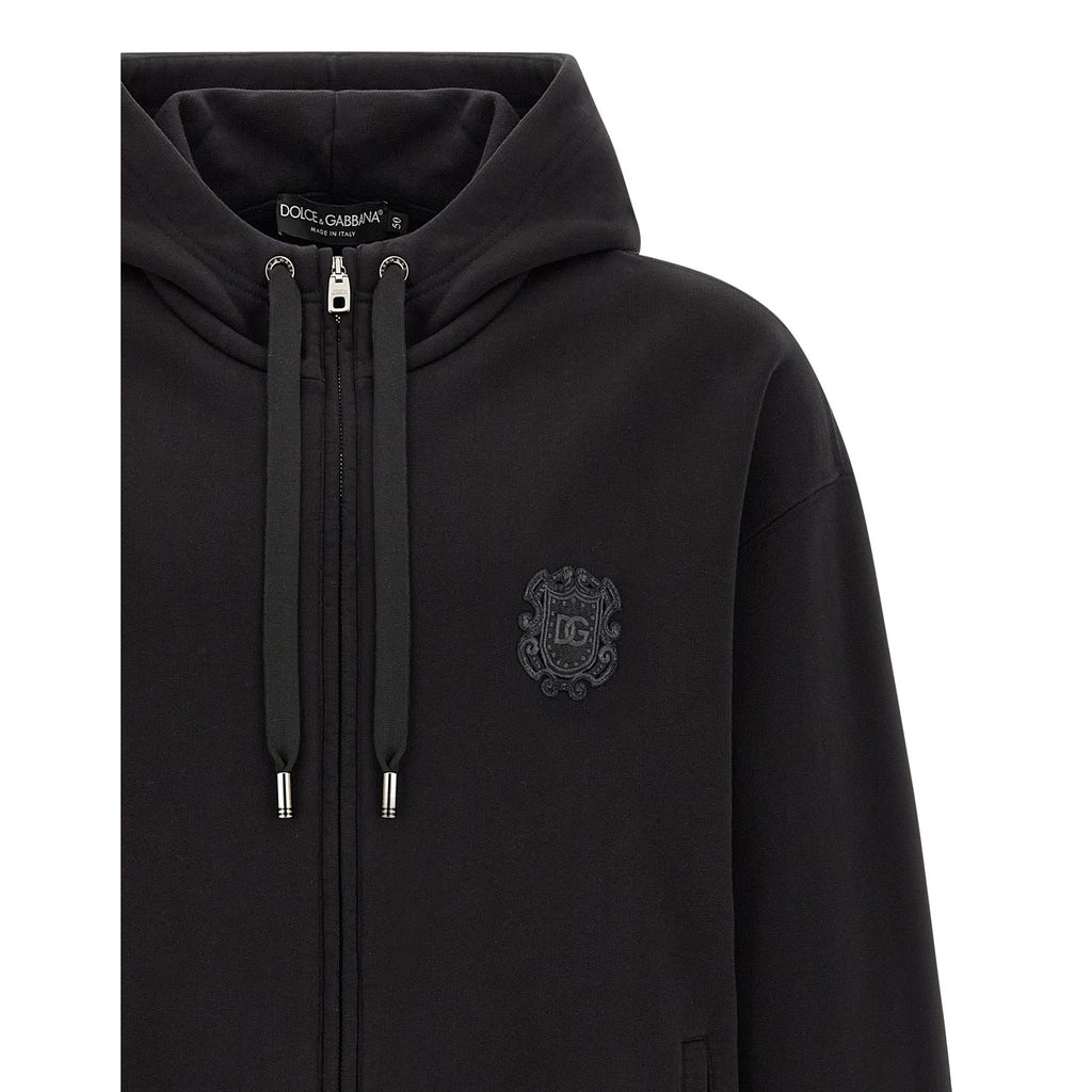 Dolce & Gabbana Black Cotton Sweatshirt