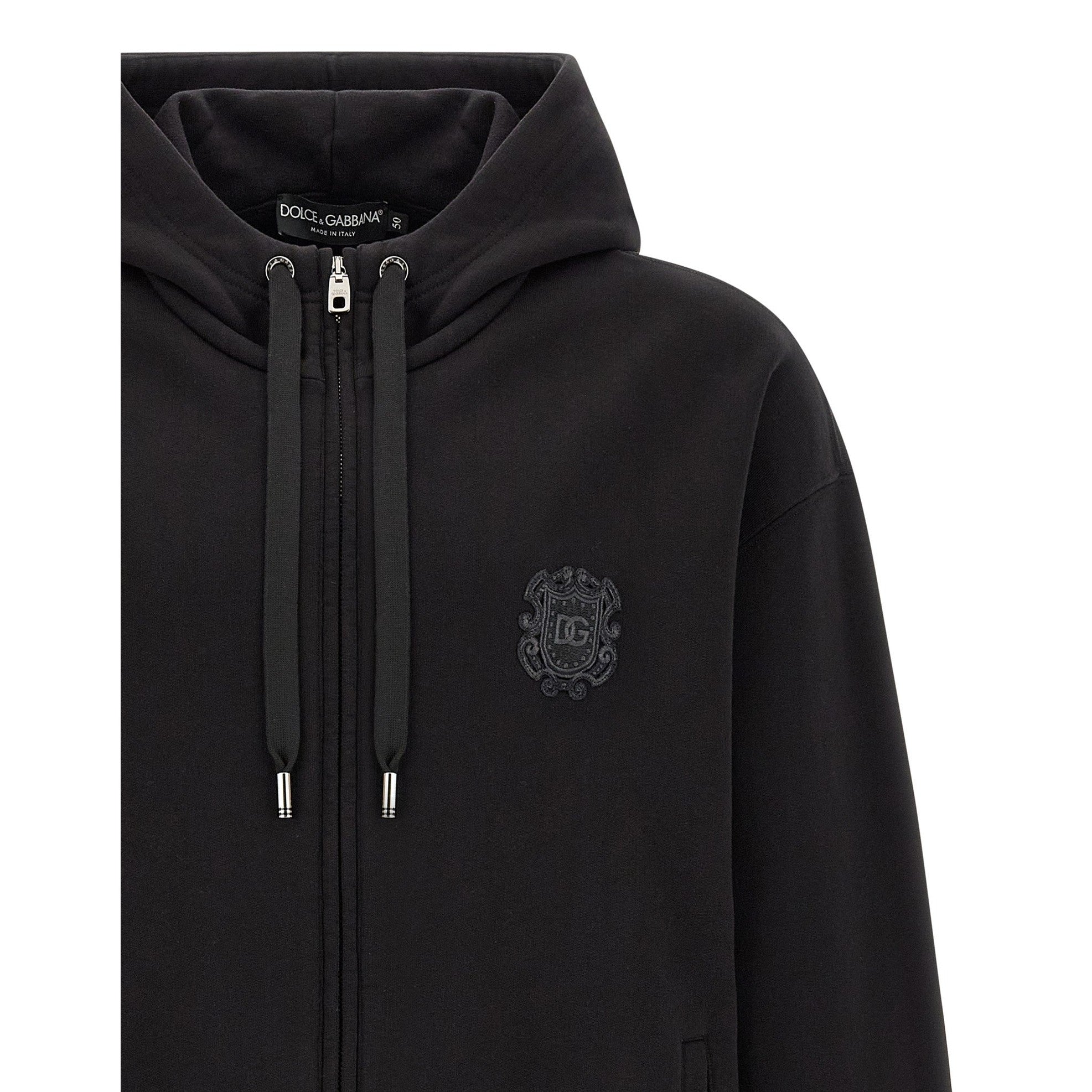 Dolce & Gabbana Black Cotton Sweatshirt