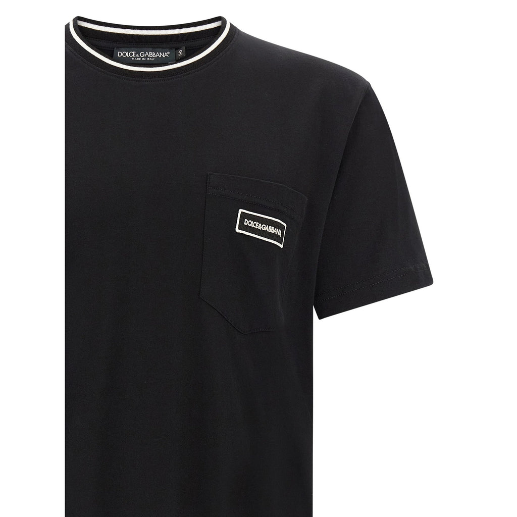 Black Cotton T-Shirt