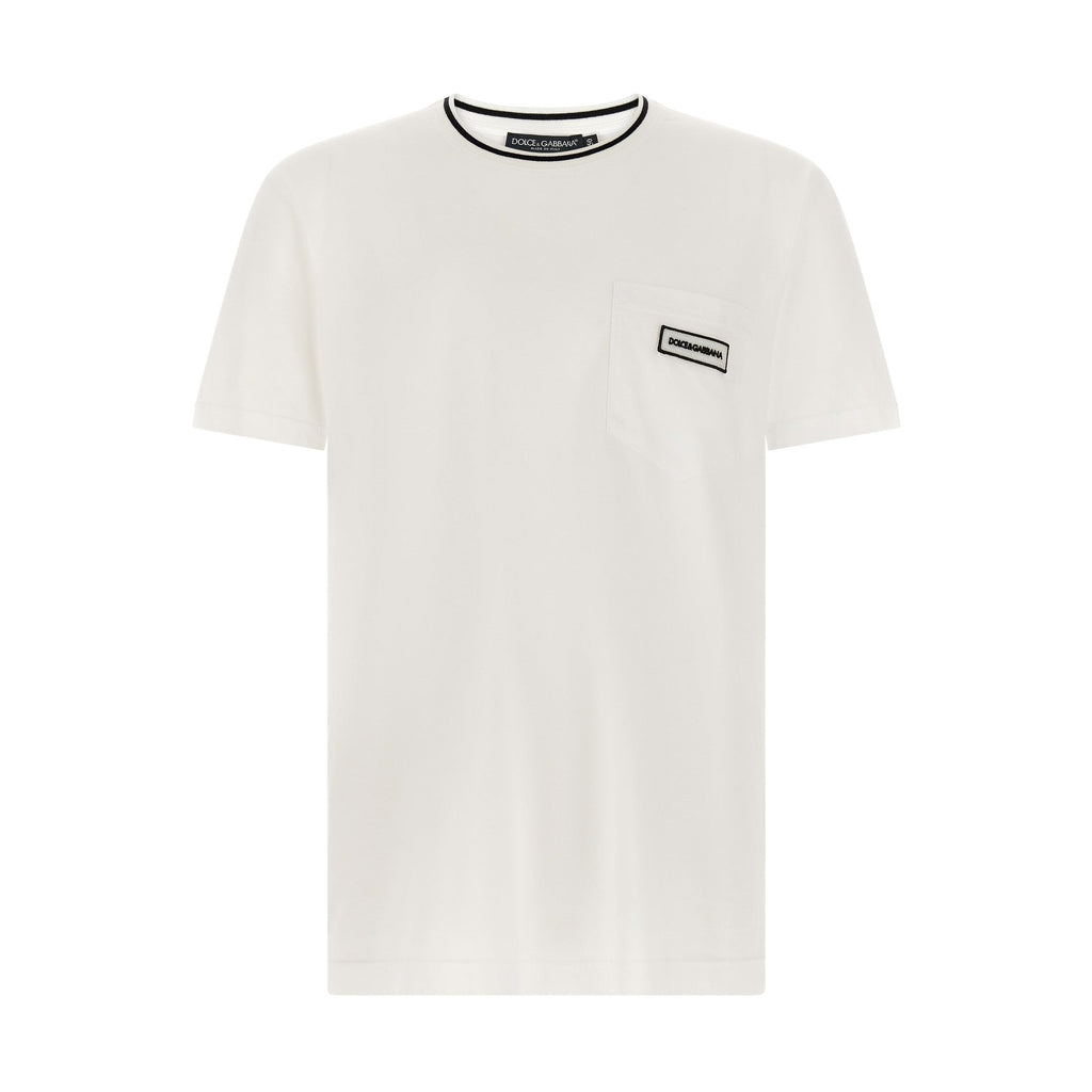 Dolce & Gabbana White Cotton T-Shirt
