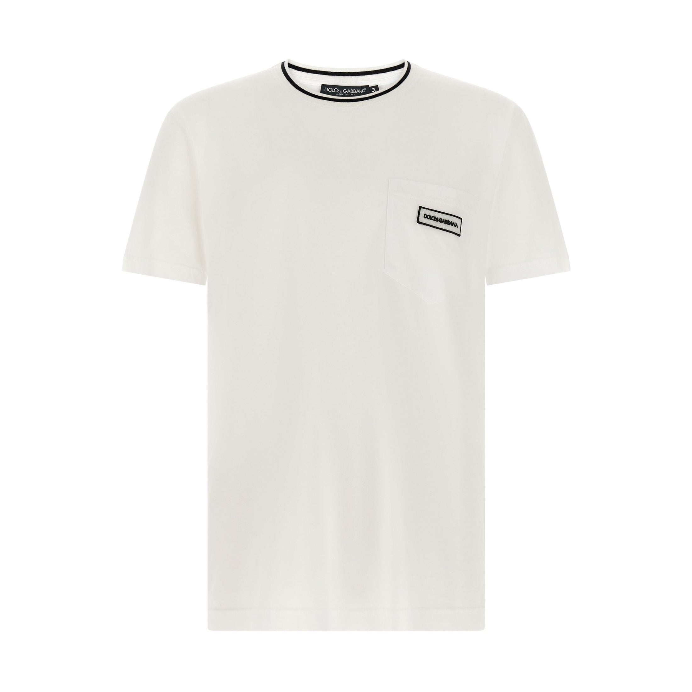 Dolce & Gabbana White Cotton T-Shirt