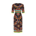Dolce & Gabbana Multicolor Silk Midi Dress