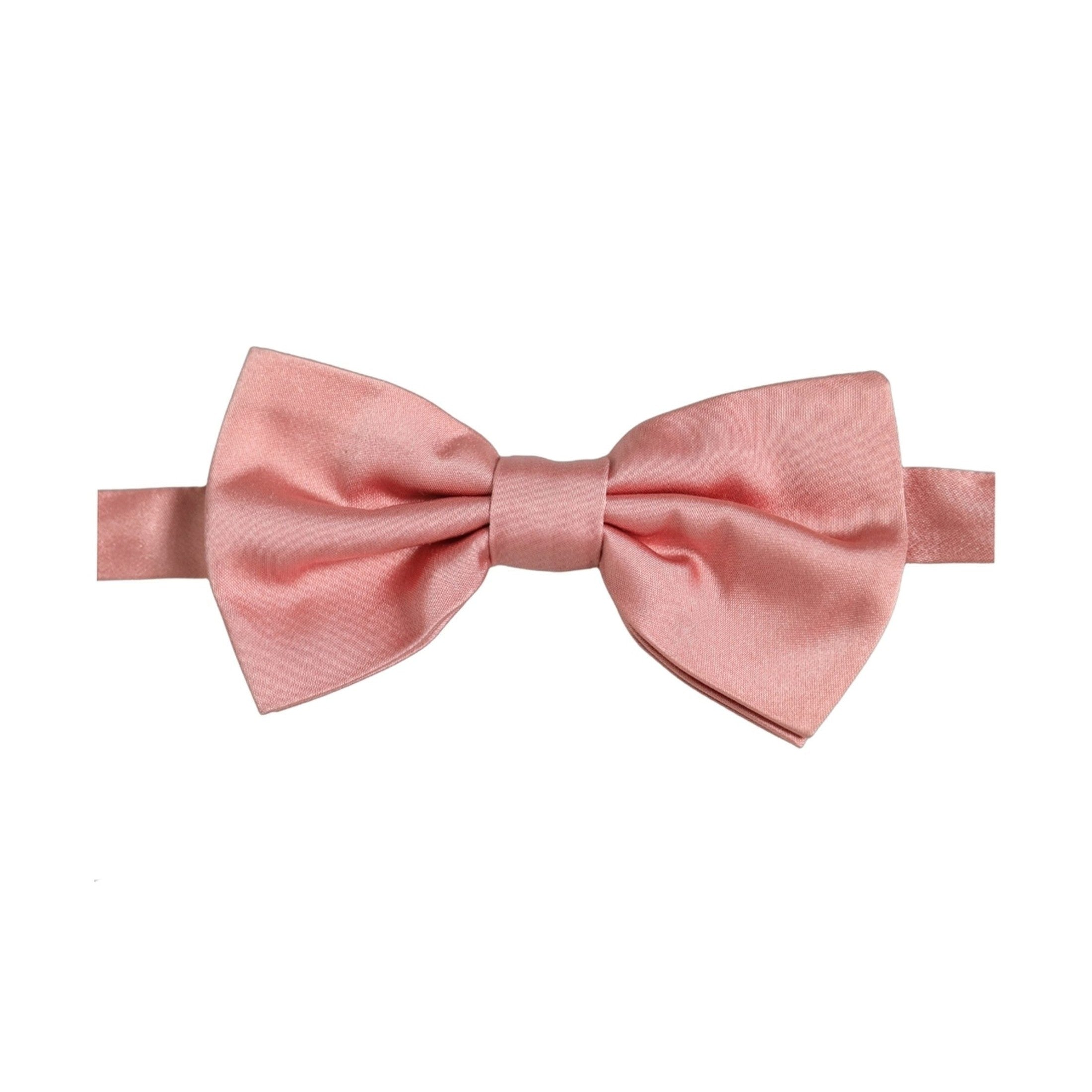 Dolce & Gabbana Men Light Pink 100% Silk Adjustable Neck Papillon Bow Tie