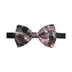 Dolce & Gabbana Multicolor Marble Silk Adjustable Neck Papillon Bow Tie