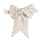 Dolce & Gabbana Men White Jacquard Silk Adjustable Neck Papillon Bow Tie