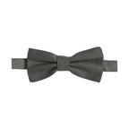 Dolce & Gabbana Men Gray Silk Patterned Adjustable Neck Papillon Bow Tie