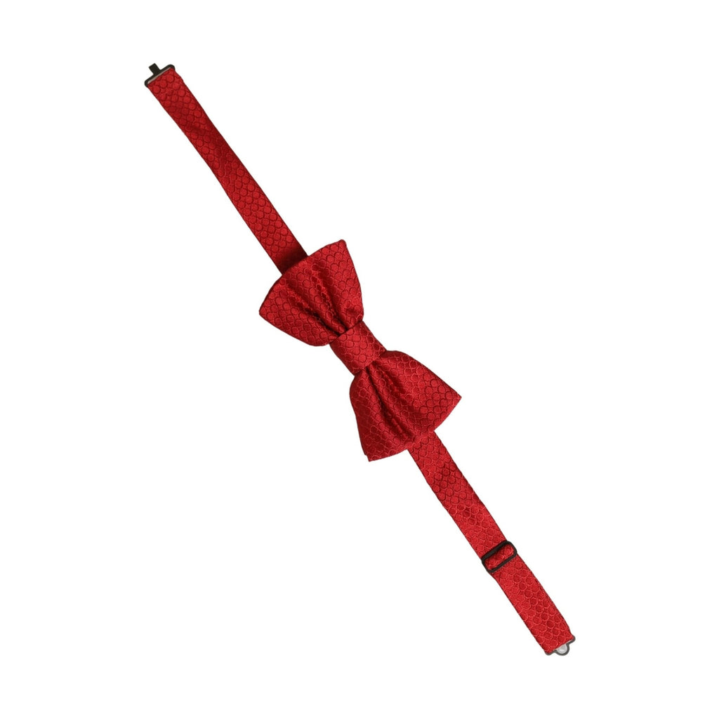 Dolce & Gabbana Men Red 100% Silk Adjustable Neck Papillon Bow Tie