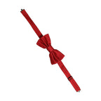 Dolce & Gabbana Men Red 100% Silk Adjustable Neck Papillon Bow Tie