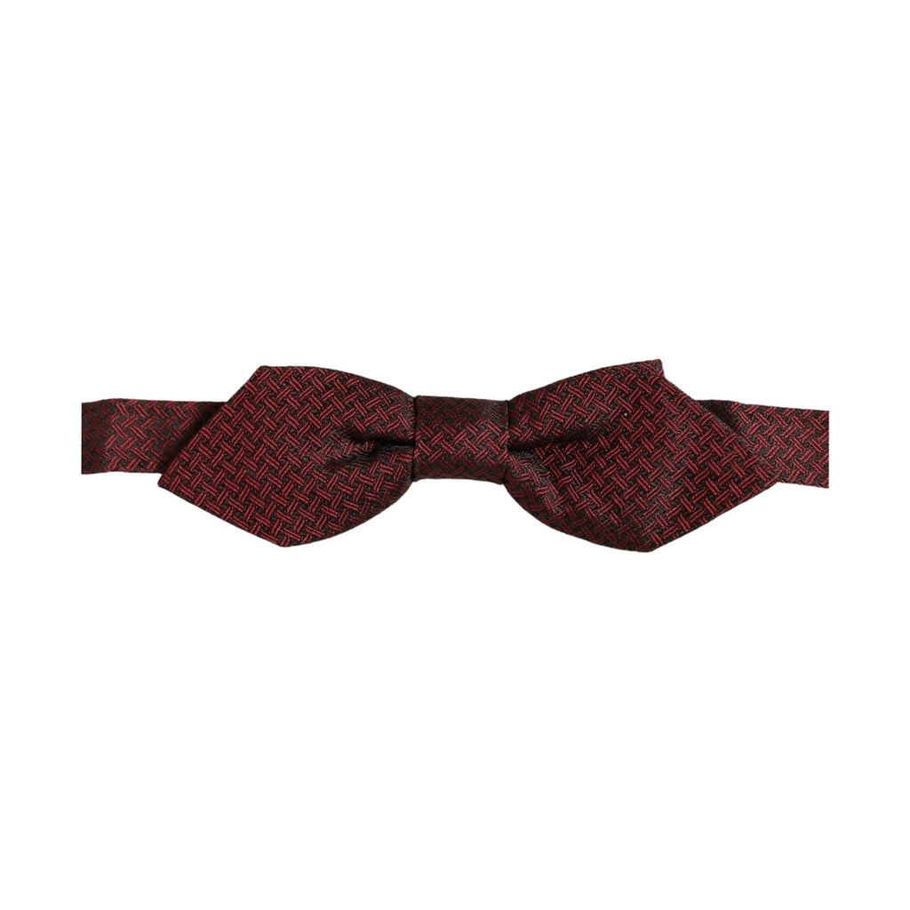 Dolce & Gabbana Men Red Silk Fantasy Adjustable Neck Papillon Bow Tie