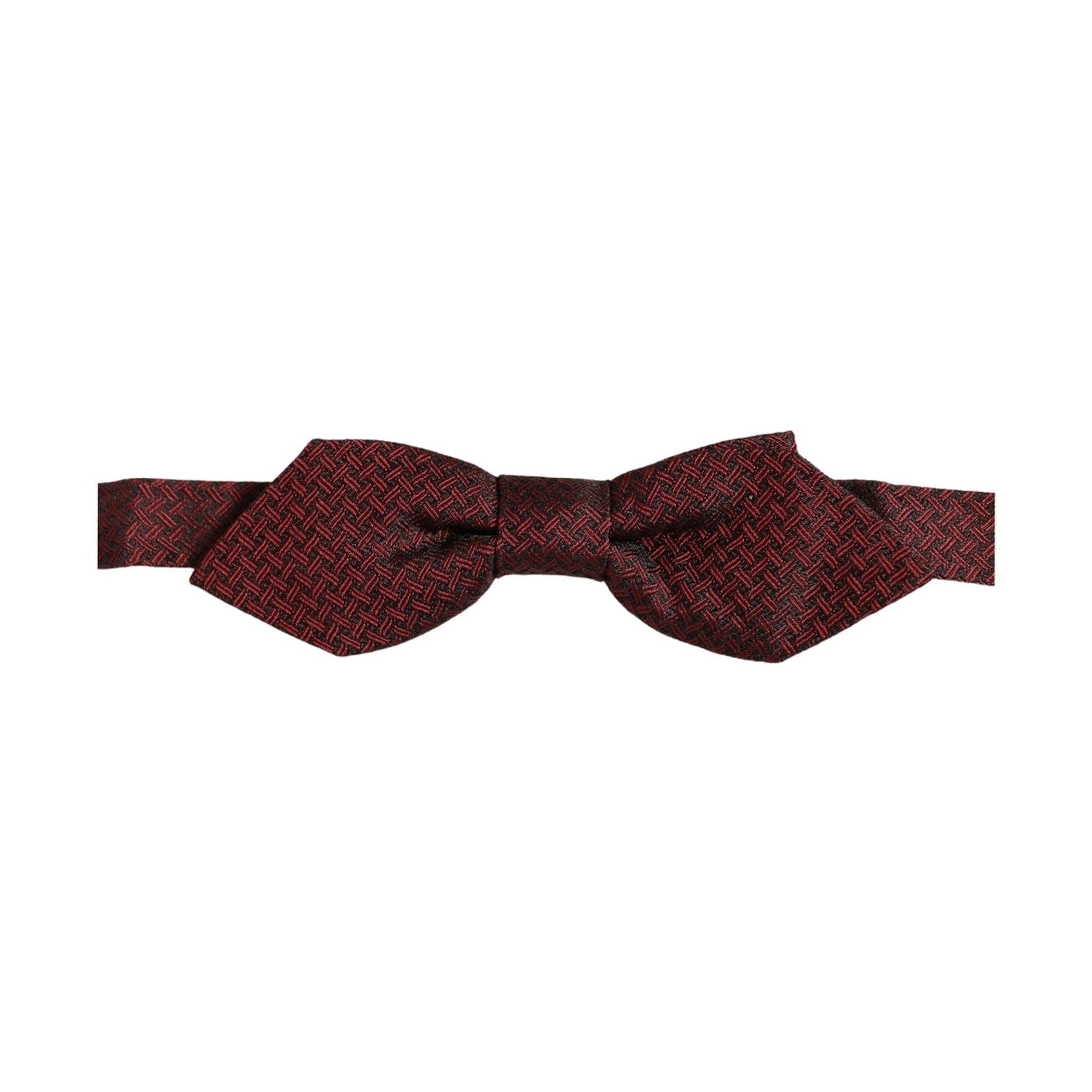 Dolce & Gabbana Men Red Silk Fantasy Adjustable Neck Papillon Bow Tie
