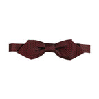 Dolce & Gabbana Men Red Silk Fantasy Adjustable Neck Papillon Bow Tie