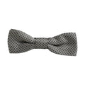 Dolce & Gabbana Men Gray Silk Patterned Adjustable Neck Papillon Bow Tie