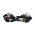 Dolce & Gabbana Black White Checkered Adjustable Neck Papillon Bow Tie