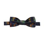 Dolce & Gabbana Men Blue Flags 100% Silk Adjustable Neck Papillon Bow Tie