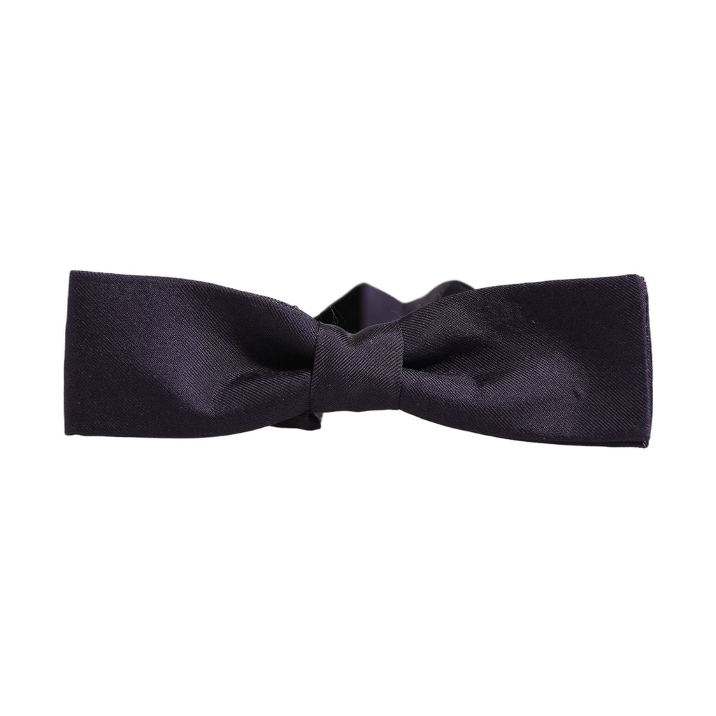 Men Violet 100% Silk Adjustable Neck Papillon Bow Tie