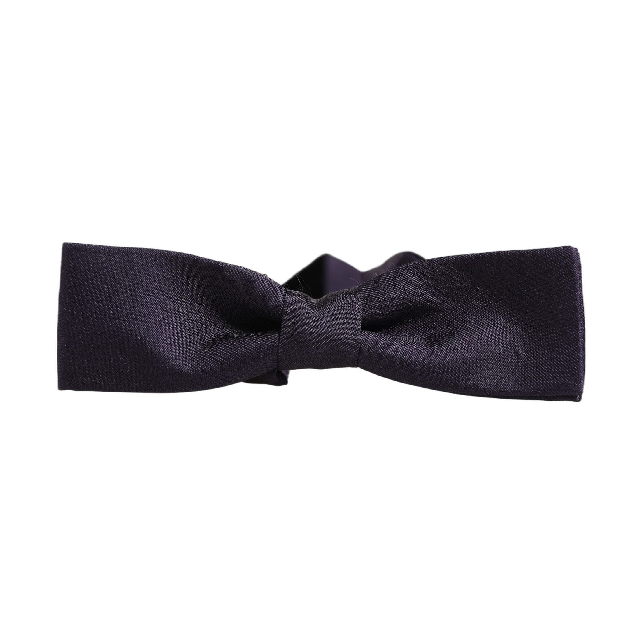 Men Violet 100% Silk Adjustable Neck Papillon Bow Tie