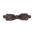 Multicolor Geometric Silk Adjustable Neck Papillon Bow Tie