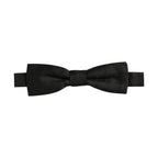Men Black 100% Silk Adjustable Neck Papillon Bow Tie