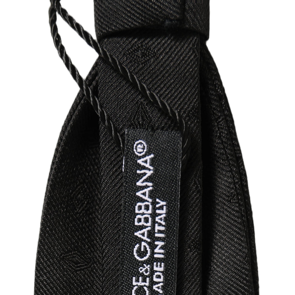 Men Black 100% Silk Adjustable Neck Papillon Bow Tie