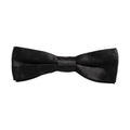 Men Black Floral Silk Adjustable Neck Papillon Bow Tie