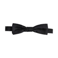 Men Black 100% Silk Adjustable Neck Papillon Bow Tie
