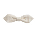Men White 100% Silk Adjustable Neck Papillon Bow Tie
