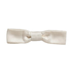 Men White 100% Silk Adjustable Neck Papillon Bow Tie
