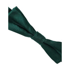 Men Green 100% Silk Adjustable Neck Papillon Bow Tie
