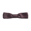 Blue Burgundy Woven Adjustable Neck Papillon Bow Tie