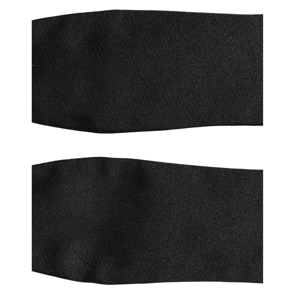 Men Black 100% Silk Adjustable Neck Papillon Bow Tie
