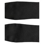 Men Black 100% Silk Adjustable Neck Papillon Bow Tie