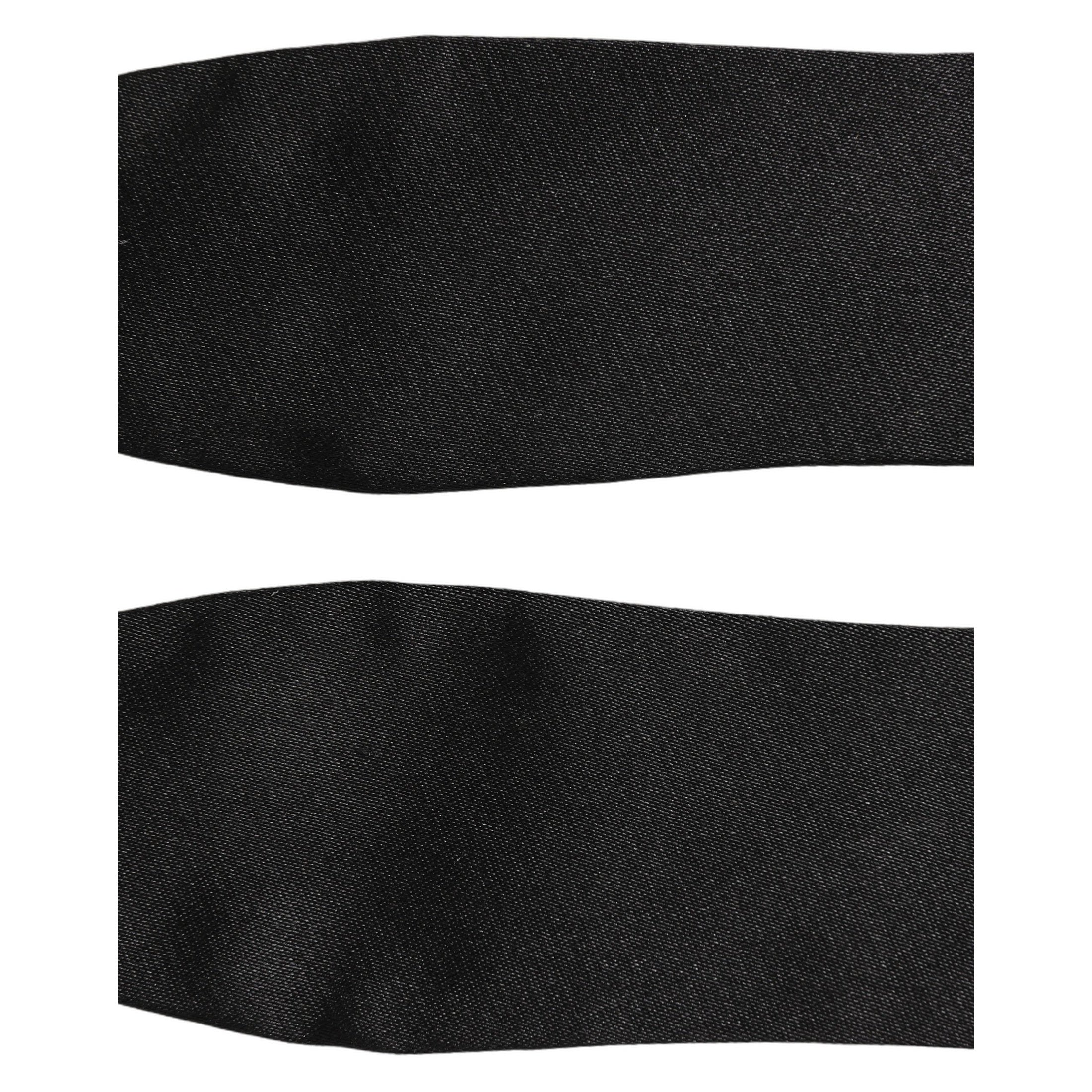 Men Black 100% Silk Adjustable Neck Papillon Bow Tie