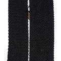Men Black 100% Silk Adjustable Men Tied Necktie Tie