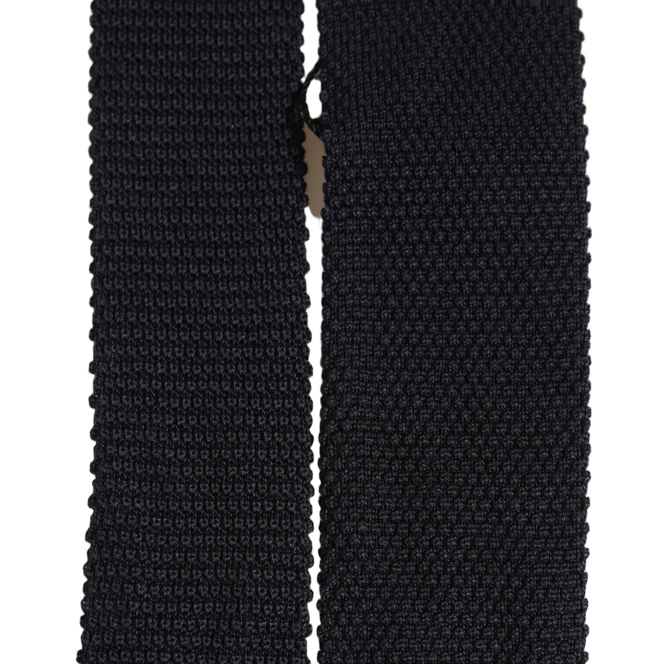 Men Black 100% Silk Adjustable Men Tied Necktie Tie
