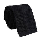 Men Black 100% Silk Adjustable Men Tied Necktie Tie
