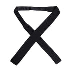 Men Black 100% Silk Adjustable Men Tied Necktie Tie