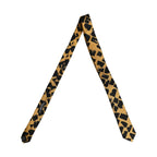 Men Black Yellow Patterned Adjustable Tied Necktie Tie