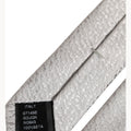 Men Gray 100% Silk Textured Adjustable Tied Necktie Tie