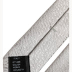 Men Gray 100% Silk Textured Adjustable Tied Necktie Tie