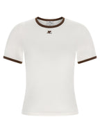 Courrèges Brown Cotton T-Shirt