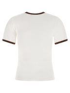 Courrèges Brown Cotton T-Shirt