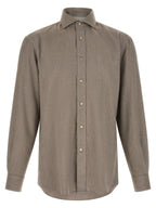 Brunello Cucinelli Gray Cotton Blouse