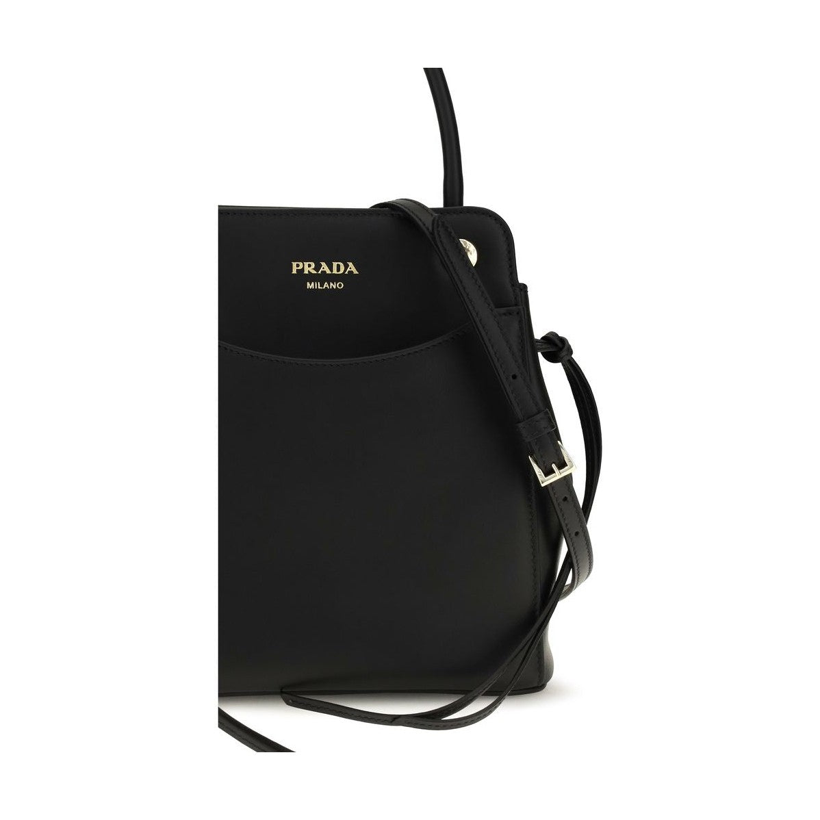 Black Calf Leather Bos Taurus Shoulder Bag